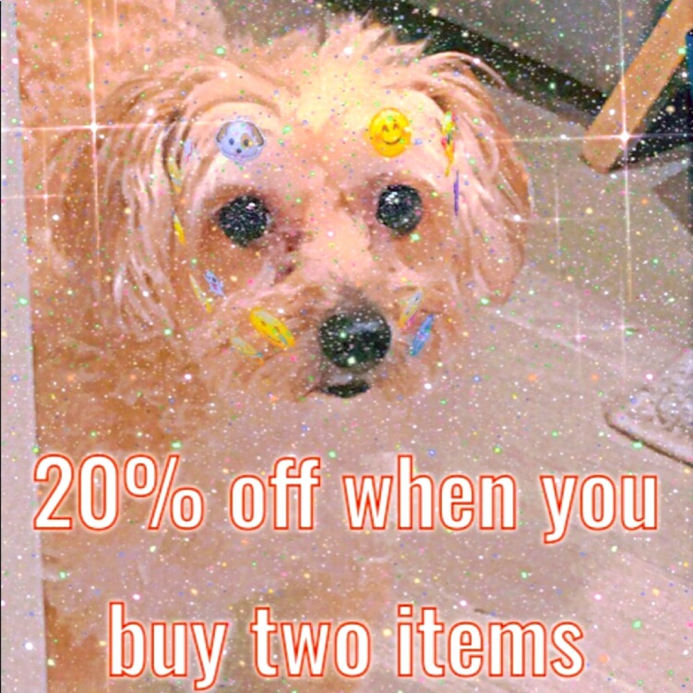 Bundle sale, when you buy 2 items you get 20% off.